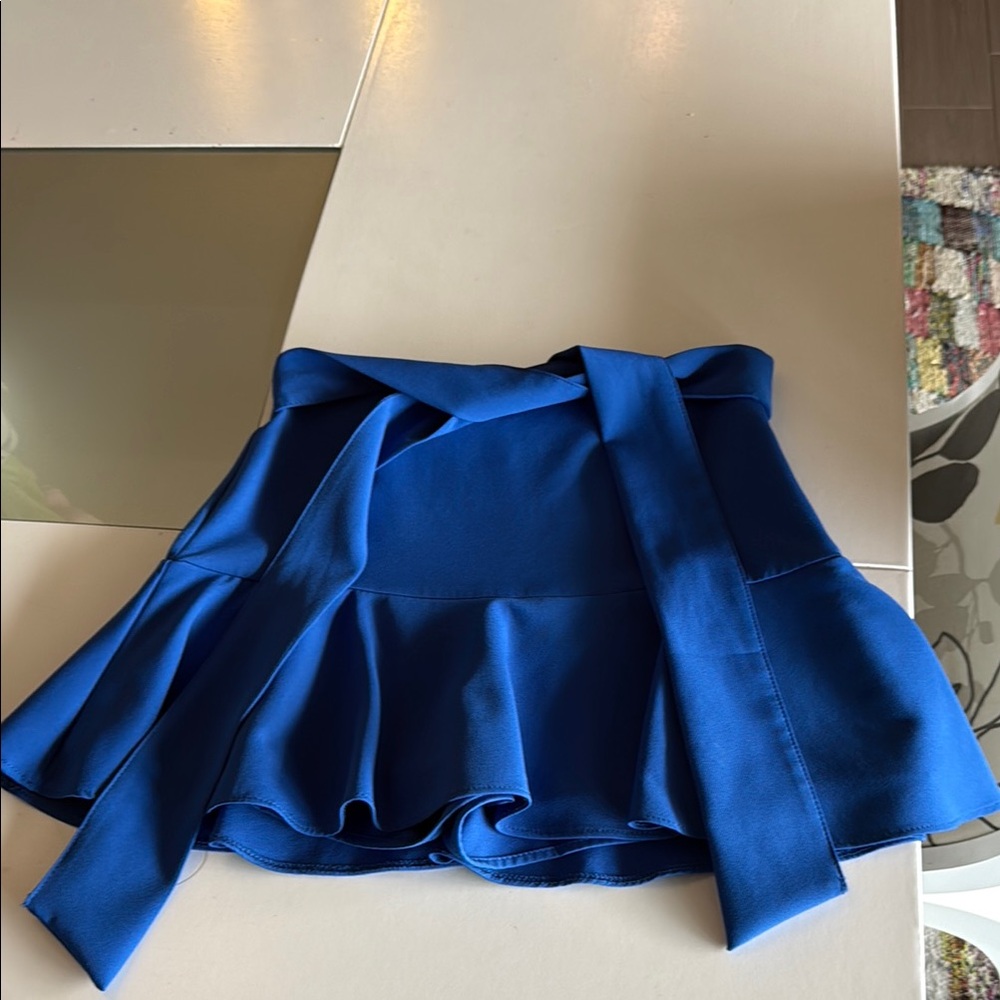 Zara Blue Mini Skirt